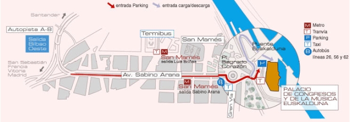 Plano de la Sede del congreso